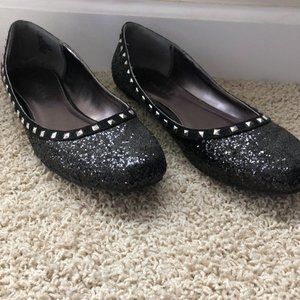 Sparkly Riveted Flats